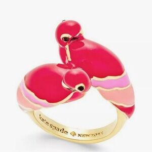 Kate Spade Out of Office Parrot Ring Size 8